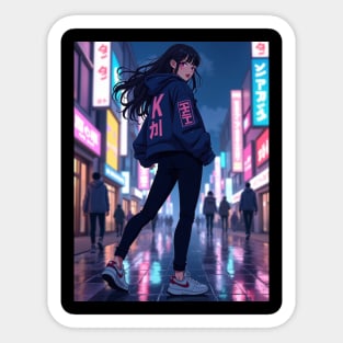 Dynamic Anime Vibes: A Journey of Color and Emotion Sticker
